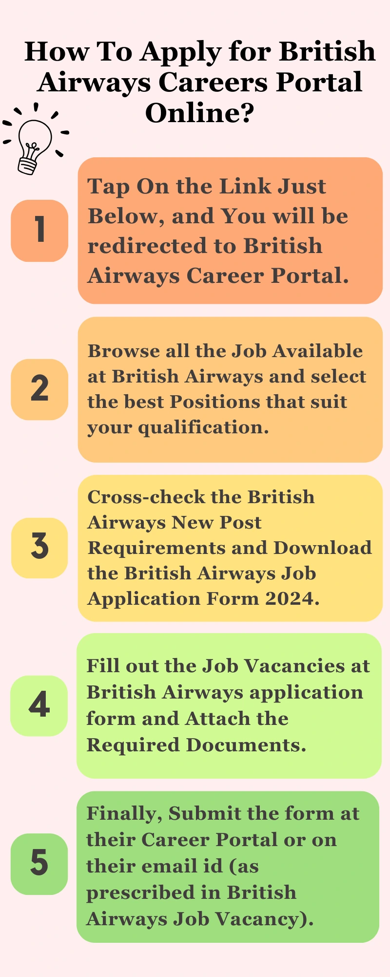 How To Apply for British Airways Careers Portal Online?