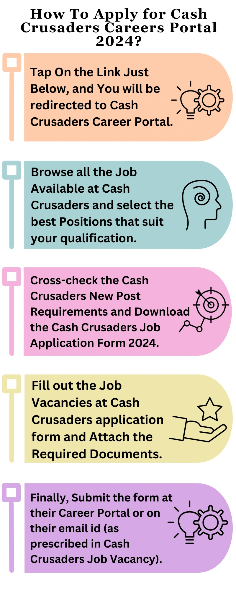 How To Apply for Cash Crusaders Careers Portal 2024?