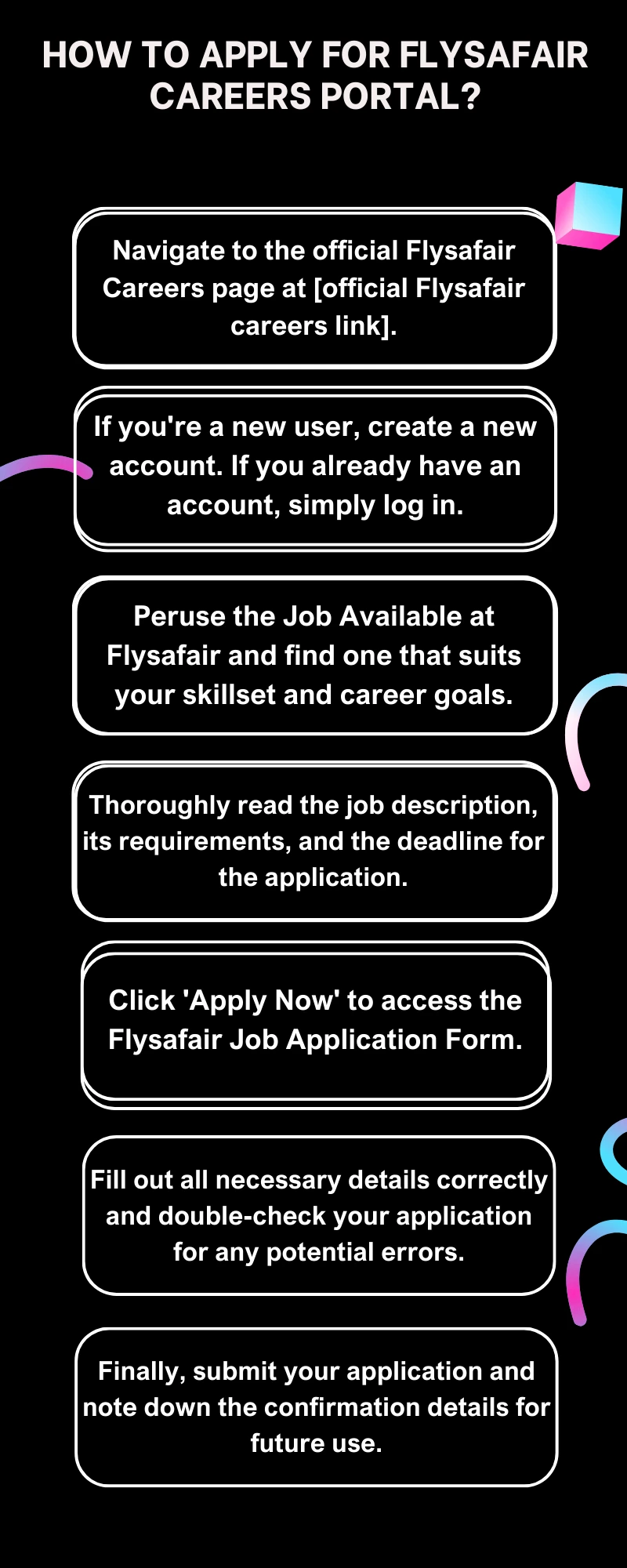 How To Apply for Flysafair Careers Portal?