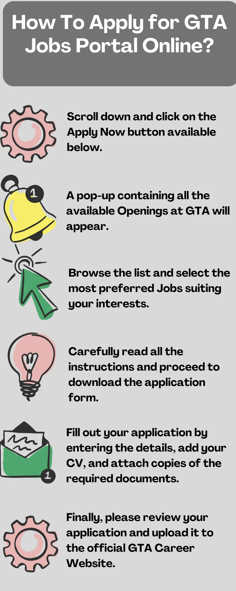How To Apply for GTA Jobs Portal Online?