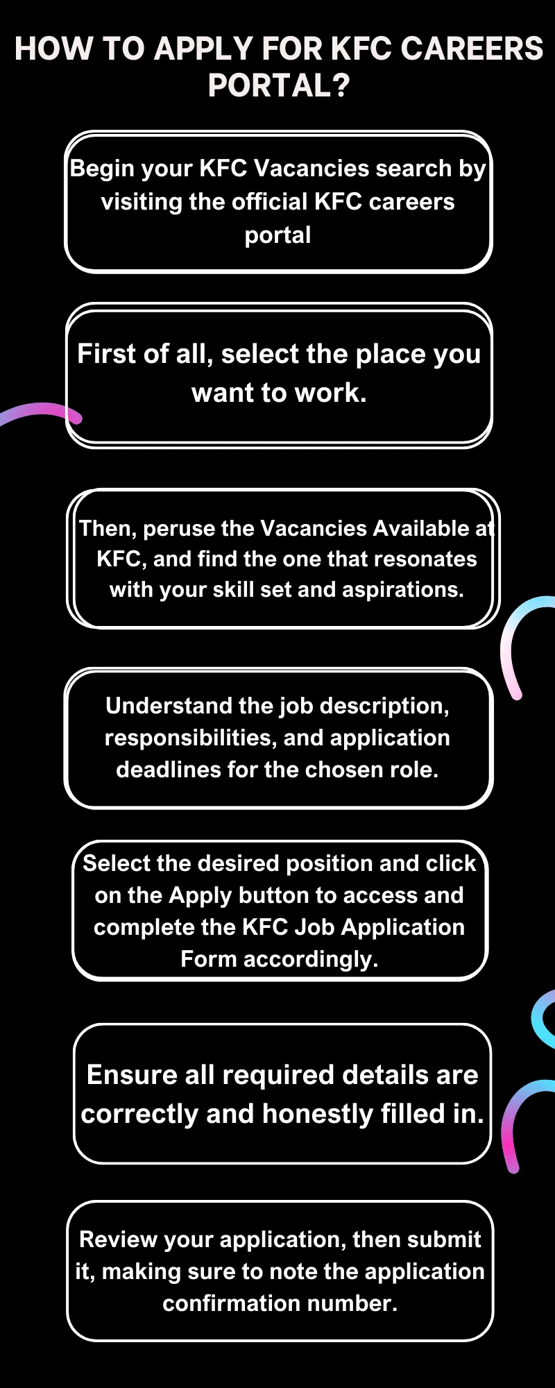 How To Apply for KFC Careers Portal?