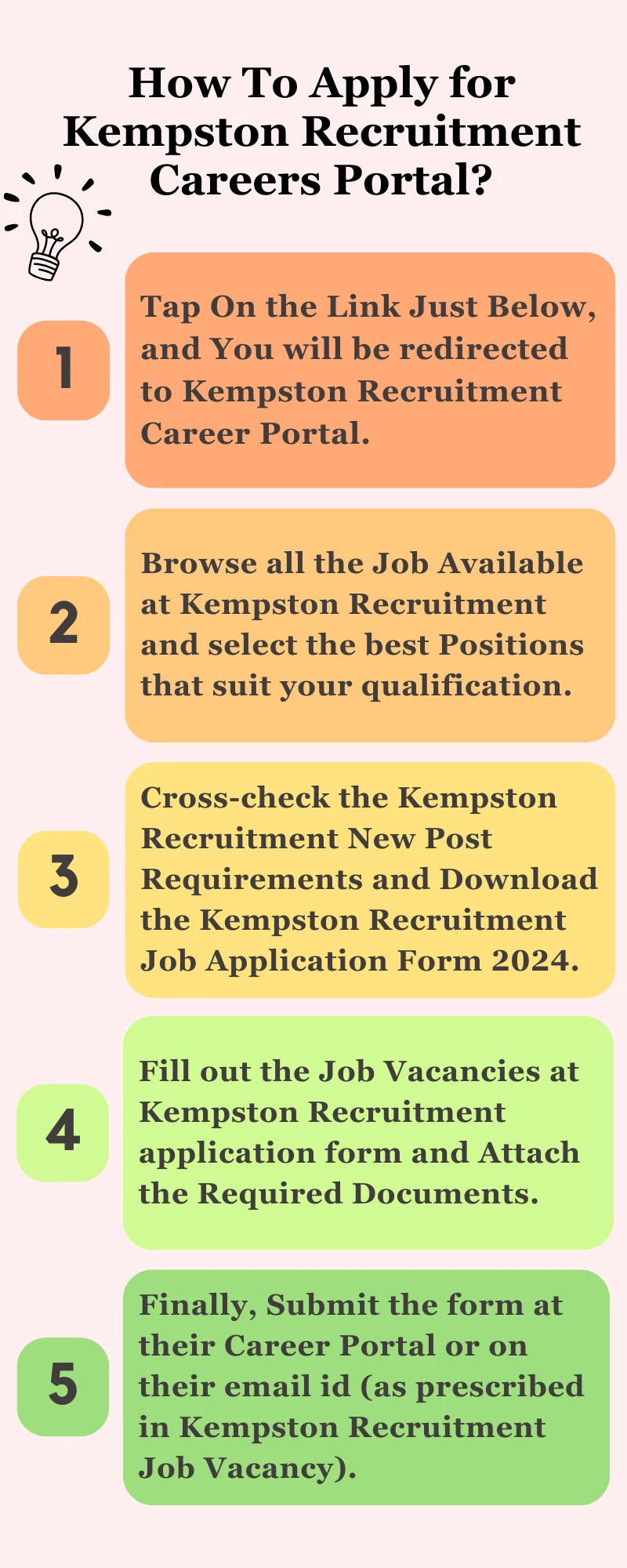 How To Apply for Kempston Recruitment Careers Portal?