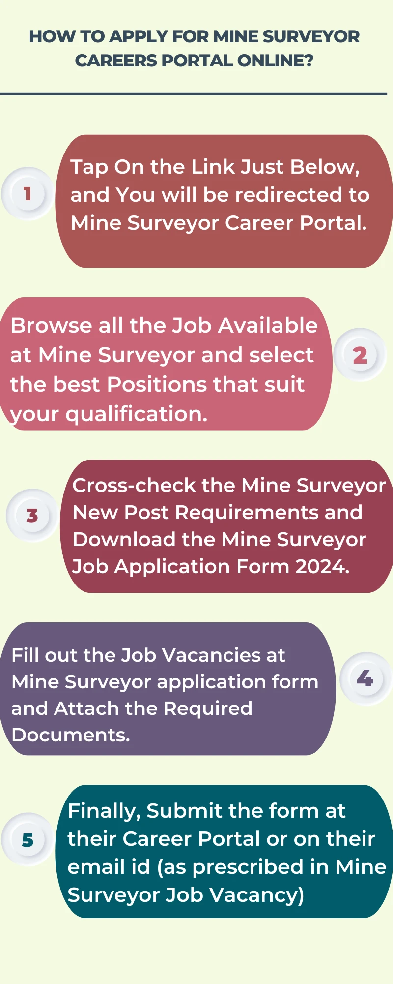 How To Apply for Mine Surveyor Careers Portal Online?