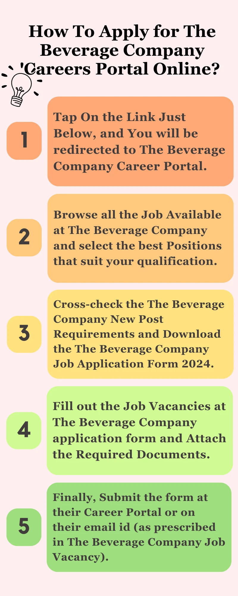 How To Apply for The Beverage Company Careers Portal Online?