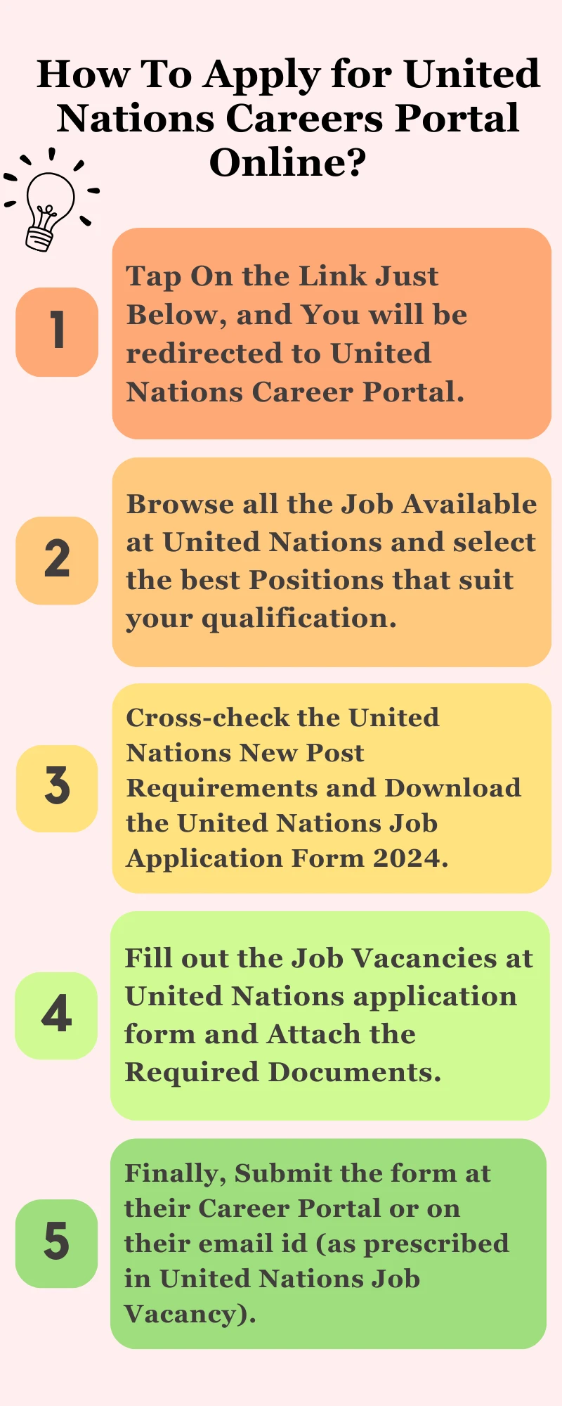 How To Apply for United Nations Careers Portal Online?