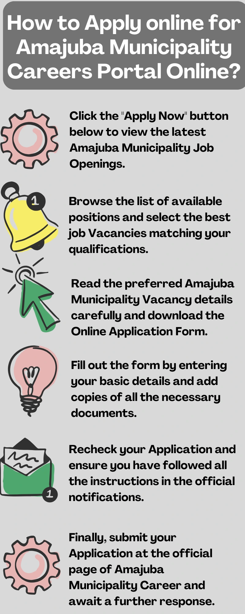 How to Apply online for Amajuba Municipality Careers Portal Online?