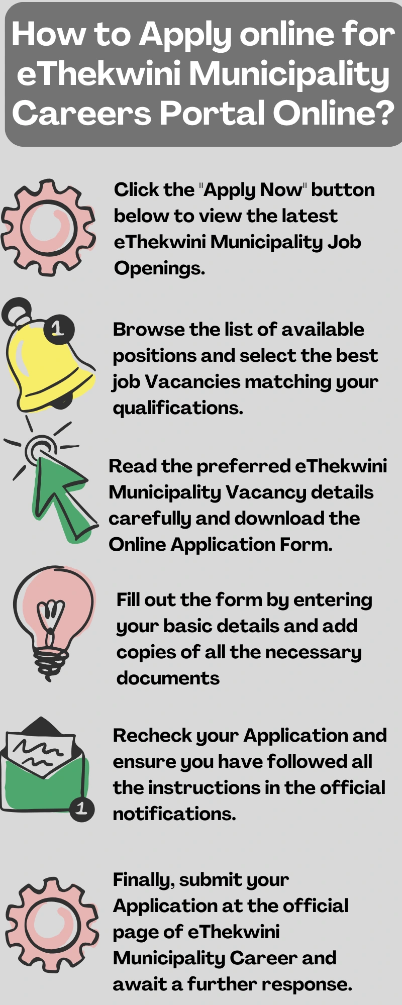 How to Apply online for eThekwini Municipality Careers Portal Online?
