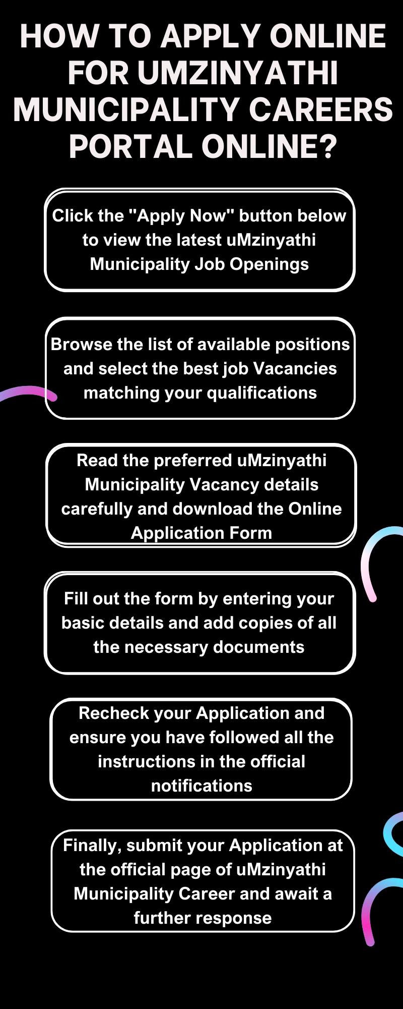 How to Apply online for uMzinyathi Municipality Careers Portal Online? 